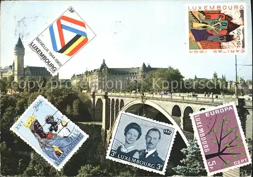 Luxembourg Luxemburg Pont Adolphe et Caisse d`Epargne Kat. Luxembourg