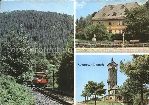 Oberweissbach Bergbahn Froebelturm Froebelhaus Kat. Oberweissbach