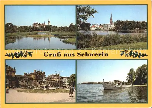 Schwerin Mecklenburg Schlossgarten Burgsee Gruntahlplatz  Kat. Schwerin