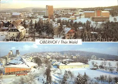 Oberhof Thueringen Blick vom Interhotel Panorama Erholungsheim Rennsteig Kat. Oberhof Thueringen