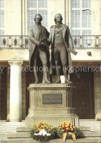 Weimar Thueringen Goethe  und Schillerdenkmal Kat. Weimar