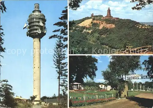 Kyffhaeuserdenkmal Fersehturm Kulpenberg  Kat. Bad Frankenhausen