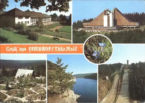 Oberhof Thueringen Hotel Panorama Ohra Talsperre Skischanze am Rennsteig Kat. Oberhof Thueringen