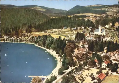 Titisee Neustadt Fliegeraufnahme mit See Kat. Titisee Neustadt