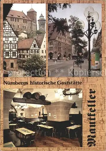 Nuernberg Restaurant Mautkeller Kat. Nuernberg