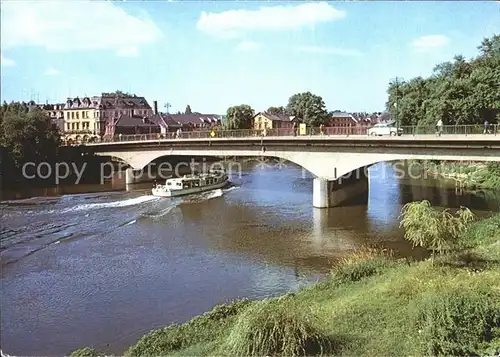 Weissenfels Saale Bruecke des Friedens Kat. Weissenfels