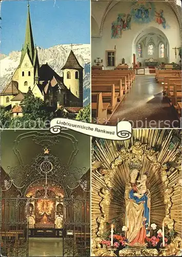 Rankweil Vorarlberg Liebfrauenkirche gegen Schweizer Hauptschiff Gnadenkapelle Kat. Rankweil