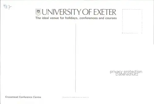 Exeter Universitaet Kat. Exeter