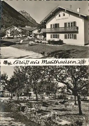 Mauthausen Piding Gasthaus Erberbauer Pension Alpenblick Kat. Piding