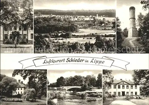 Schieder Schloss Kahlenbergturm Kurpark Kat. Schieder Schwalenberg