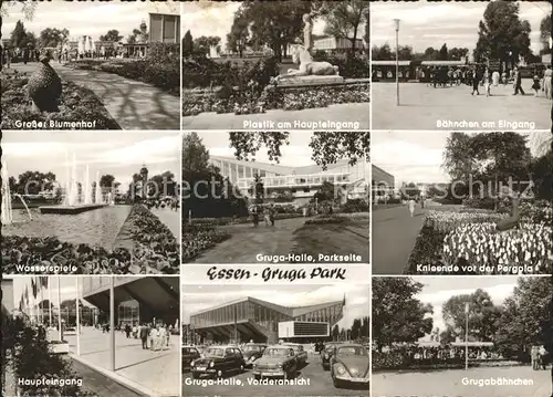 Essen Ruhr Baehnchen Gruga  Halle Wasserspiele Kat. Essen