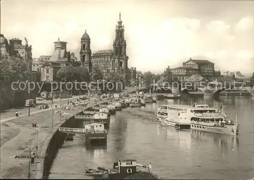 Dresden Terrassenufer Kat. Dresden Elbe