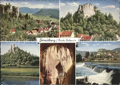 Streitberg Oberfranken Burgruine Teilansicht Kat. Wiesenttal