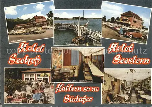 Haltern Hotel Seehof Hotel Seestern Zur Wildente  Kat. Haltern am See