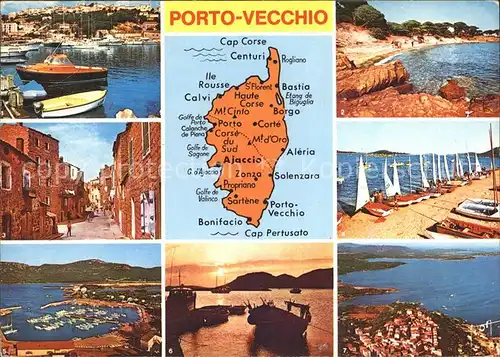 Porto Vecchio Hafen Strand Segelschule Gasse Kat. Porto Vecchio