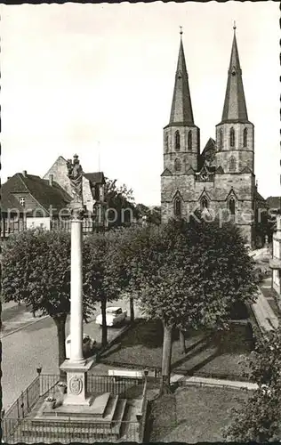 Duderstadt Sankt Cyriakuskirche Mariensaeule Kat. Duderstadt