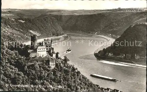 St Goarshausen Burg Katz Loreley Kat. Sankt Goarshausen