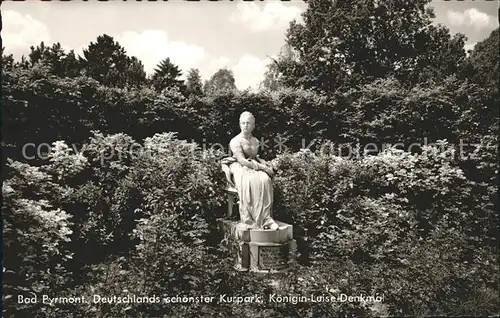 Bad Pyrmont Koenigin Luise Denkmal Kat. Bad Pyrmont