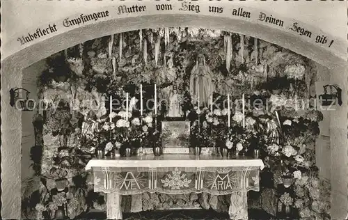 Wigratzbad Maria vom Sieg Krypta Altar Kat. Opfenbach