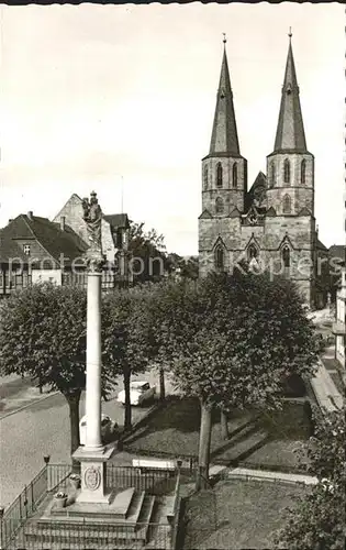 Duderstadt Sankt Cyriakuskirche und Mariensaeule Kat. Duderstadt