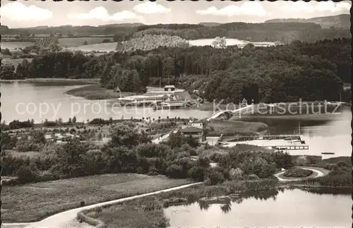 Eutin Blick auf die Badeanstalt und Seeschaarwald Kat. Eutin