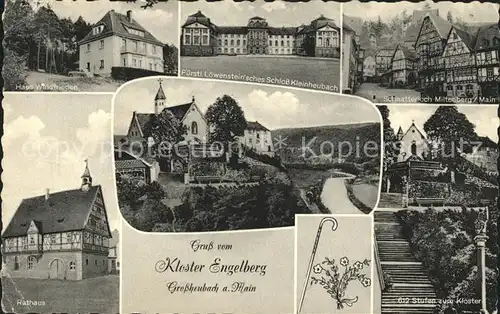 Grossheubach Schloss Kleinheubach Kloster Engelberg Stufen zum Kloster Kat. Grossheubach Main