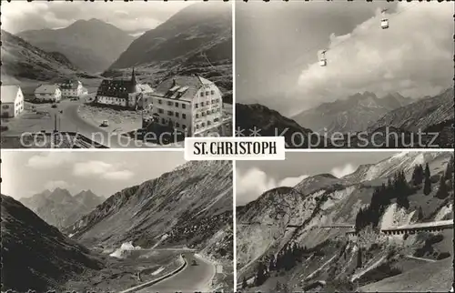 St Christoph Arlberg Seilbahn Teilansicht Panorama Kat. St. Anton am Arlberg