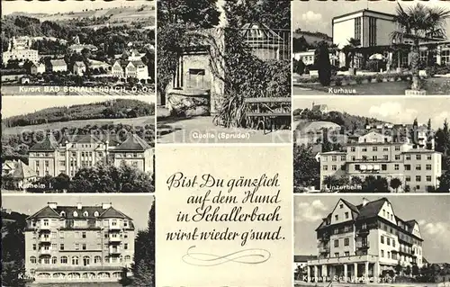 Schallerbach Bad Quelle Kurhaus Linzerheim Kat. Bad Schallerbach