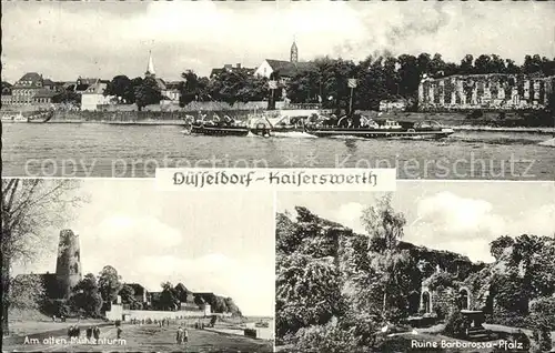 Kaiserswerth Ruine Barbarossa  Pfalz Muehlenturm Kat. Duesseldorf