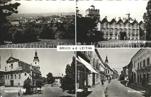 Bruck Leitha Kirchengasse Hauptplatz Schloss Prugg Kat. Bruck an der Leitha