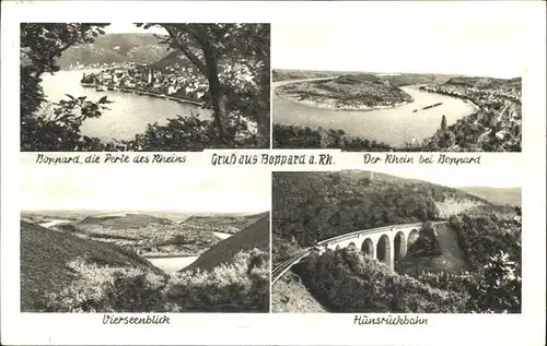Boppard Rhein Vierseenblick Hunsrueckbahn Kat. Boppard