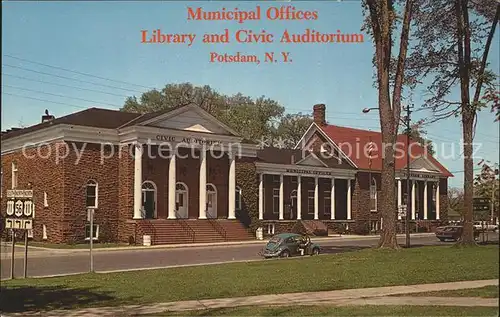 Potsdam New York Municipal Offices Library and Civic Auditorium Kat. Potsdam