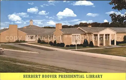 Iowa City Herbert Hoover Presidential Library Kat. Iowa City