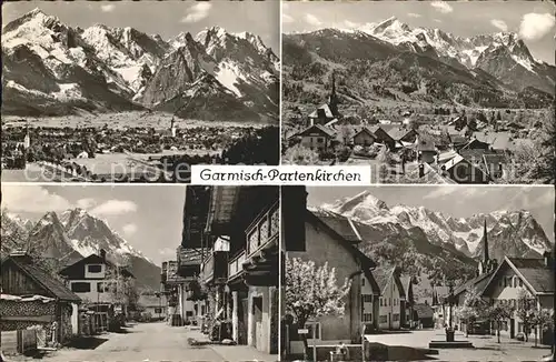 Garmisch Partenkirchen Stadtansicht Kat. Garmisch Partenkirchen