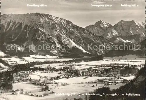 Ruhpolding Rauschberg Sonntagshorn Reifelberg Kat. Ruhpolding