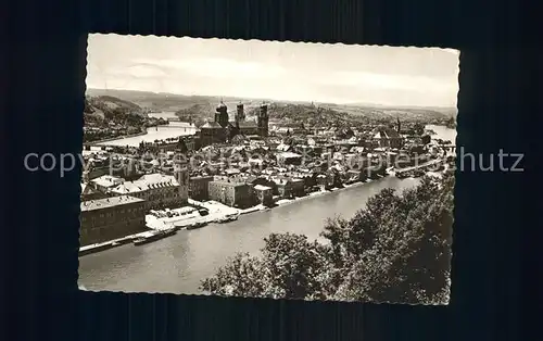 Passau Vom Felse Oberhaus gesehen Kat. Passau