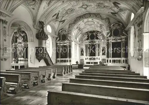 Steingaden Oberbayern Wallfahrtskirche Ilgen Inneres Kat. Steingaden