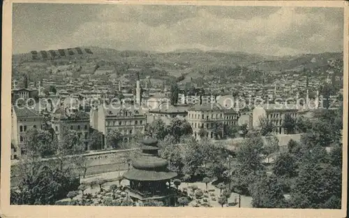 Sarajevo Blick ueber die Stadt Kat. Sarajevo