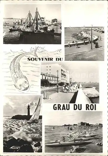 Grau du Roi Gard Le Port Boulevard Maritime Promenade Jetee Phare Grande Plage Kat. Le Grau du Roi