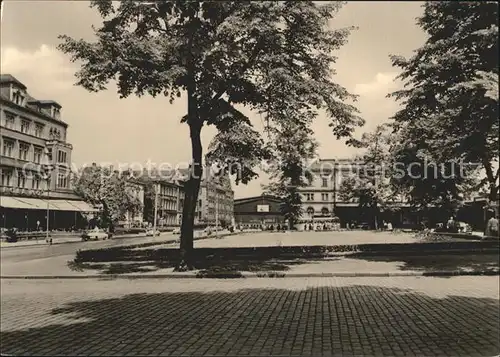 Karl Marx Stadt Blick zum Hauptbahnhof Kat. Chemnitz