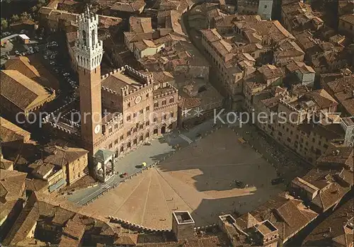 Siena Piazza del Campo veduta aerea Kat. Siena