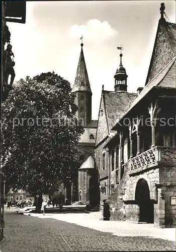 Goslar aeltester Teil des Rathauses Marktkirche Kat. Goslar