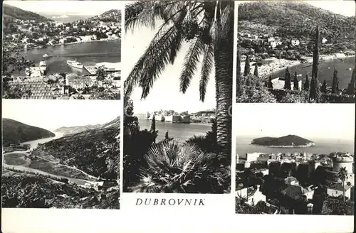 Dubrovnik Ragusa Teilansichten Kueste Insel Festung Kat. Dubrovnik