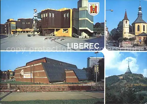 Liberec Kaufhaus Jested Renaissance Schloss Haus der Kultur Horsky Hotel Kat. Liberec