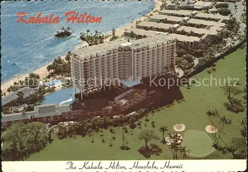 Honolulu The Kahala Hilton aerial view Kat. Honolulu