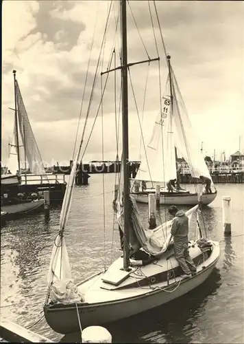 Warnemuende Ostseebad Seglerhafen Kat. Rostock