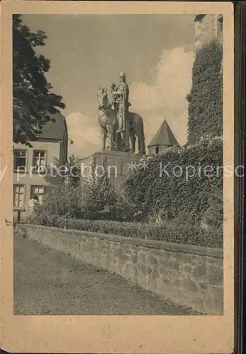 Burg Wupper Schloss Standbild Graf Engelbert von Berg Kat. Solingen