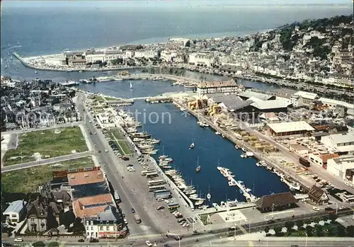 Deauville Trouville Hafen Fliegeraufnahme Kat. Deauville