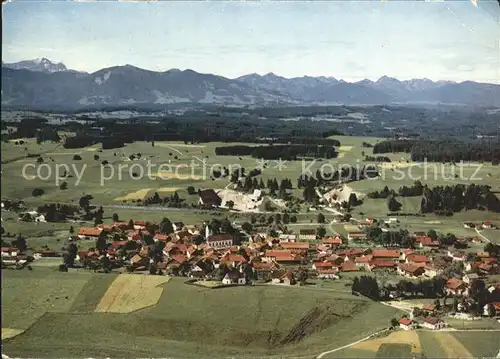 Huglfing Fliegeraufnahme mit Zugspitze Kat. Huglfing