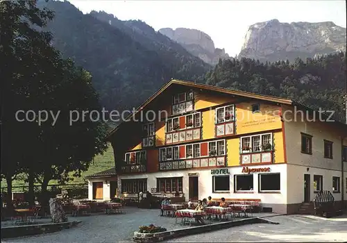 Wasserauen Gasthaus Alpenrose Wasserauen Kat. Schwende